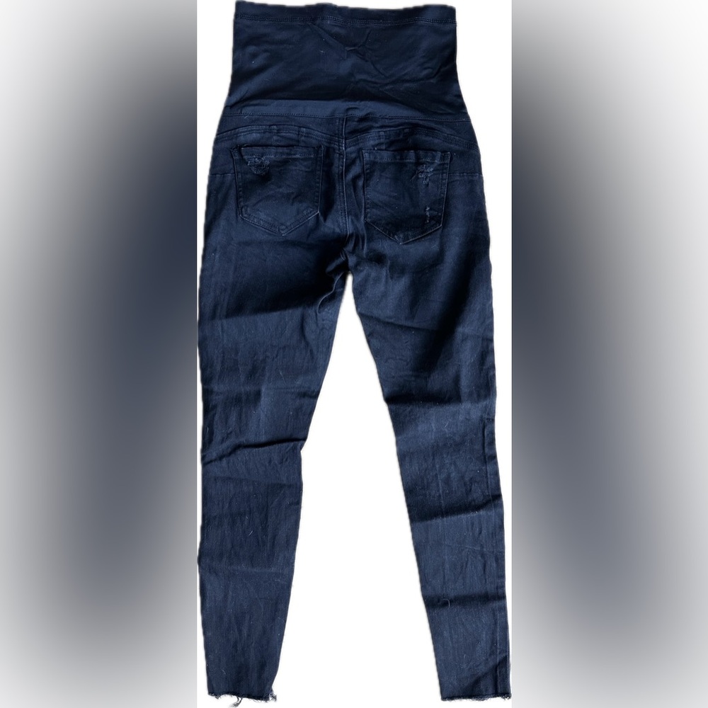 Pinkblush Maternity Black Distressed Jeans - Picture 2 of 7